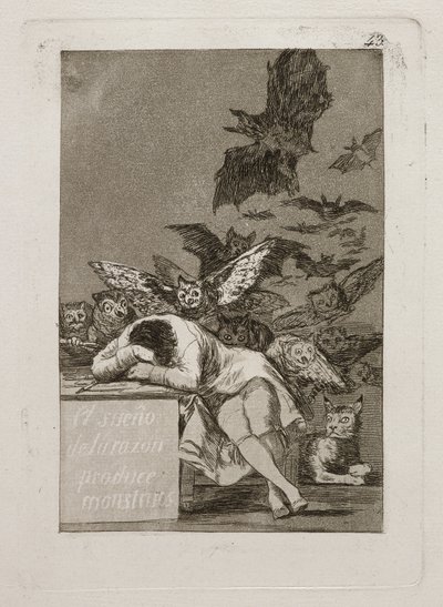 Il sonno della ragione genera mostri da Francisco Jose de Goya y Lucientes