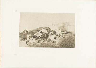Ancora peggio, tavola 22 da I disastri della guerra da Francisco Jose de Goya y Lucientes
