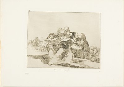 Tutto è sottosopra, tavola 42 da I disastri della guerra da Francisco Jose de Goya y Lucientes