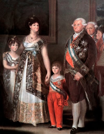 Famiglia del re spagnolo Carlo IV (dettaglio) da Francisco Jose de Goya y Lucientes