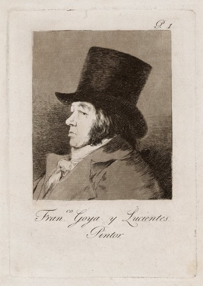 Francisco Goya y Lucientes, Pittore, tavola uno da Los Caprichos da Francisco Jose de Goya y Lucientes