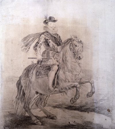 Ritratto equestre di Filippo III di Spagna (dettaglio) da Francisco Jose de Goya y Lucientes