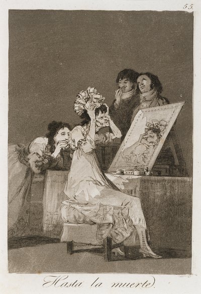 Hasta la muerta da Los Caprichos, pubblicato nel 1799 da Francisco de Goya