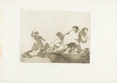 Se lo meritava, tavola 29 da I disastri della guerra da Francisco Jose de Goya y Lucientes