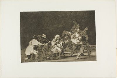 Chi non ti ama ti diffamerà per scherzo, lastra 17 da Los Proverbios da Francisco Jose de Goya y Lucientes