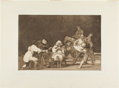 Chi non ti ama ti diffamerà per scherzo, tavola 17 da Los Proverbios da Francisco Jose de Goya y Lucientes