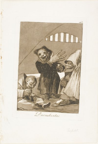 Hobgoblins, tavola 49 da Los Caprichos da Francisco Jose de Goya y Lucientes