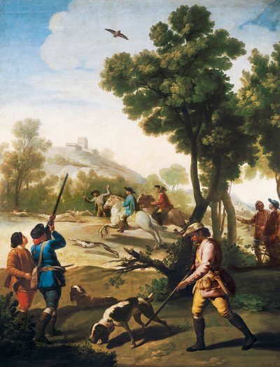 Caccia alla quaglia, 1775 da Francisco de Goya