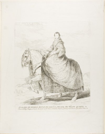 Isabel de Borbon da Francisco Jose de Goya y Lucientes
