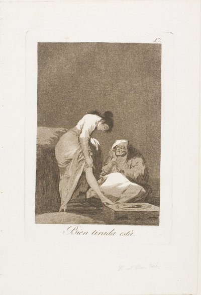 È ben teso, tavola 17 da Los Caprichos da Francisco Jose de Goya y Lucientes