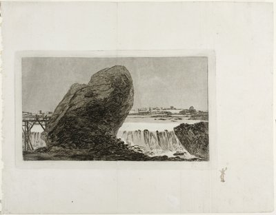 Paesaggio con cascata da Francisco de Goya