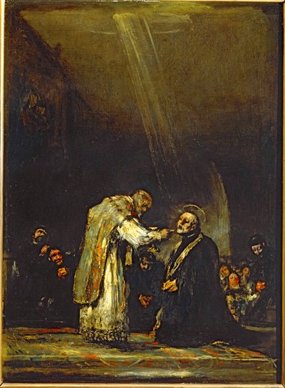 Ultima comunione di San Giuseppe di Calasanz... (dipinto su tavola) da Francisco Jose de Goya y Lucientes