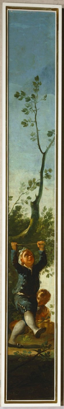 Un bambino e un albero... (pittura su tela) da Francisco Jose de Goya y Lucientes