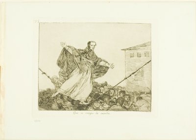 Che la corda si spezzi, tavola 77 da I Disastri della Guerra da Francisco Jose de Goya y Lucientes