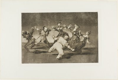 Follia allegra, da Disparates, pubblicato come tavola 12 in Los Proverbios da Francisco Jose de Goya y Lucientes