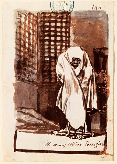 Non mangiare, illustre Torregiano da Francisco Jose de Goya y Lucientes