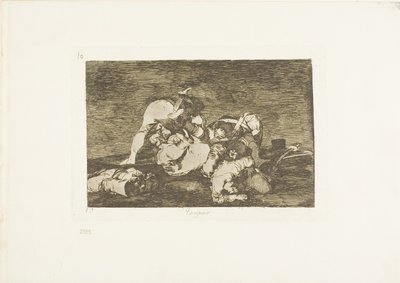 Neanche questi, tavola dieci da I disastri della guerra da Francisco Jose de Goya y Lucientes
