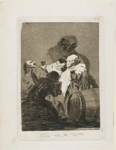 Nessuno ci ha visti, tavola 79 da Los Caprichos da Francisco Jose de Goya y Lucientes