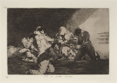 Non si può guardare da Francisco Jose de Goya y Lucientes