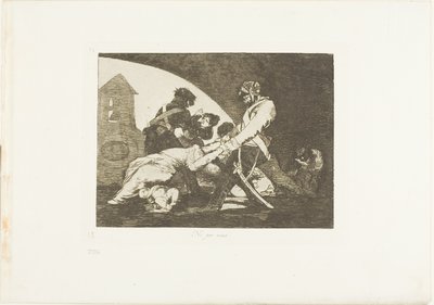 Né questi, tavola undici da I Disastri della Guerra da Francisco Jose de Goya y Lucientes