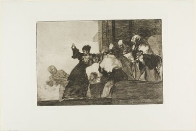 Povera follia, tavola undici da Los Proverbios da Francisco Jose de Goya y Lucientes