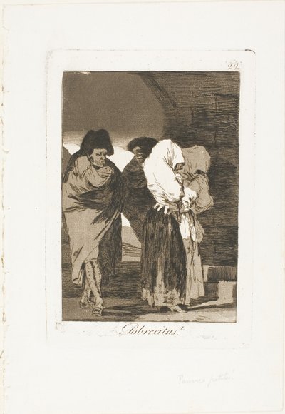 Povere bambine!, tavola 22 da Los Caprichos da Francisco Jose de Goya y Lucientes