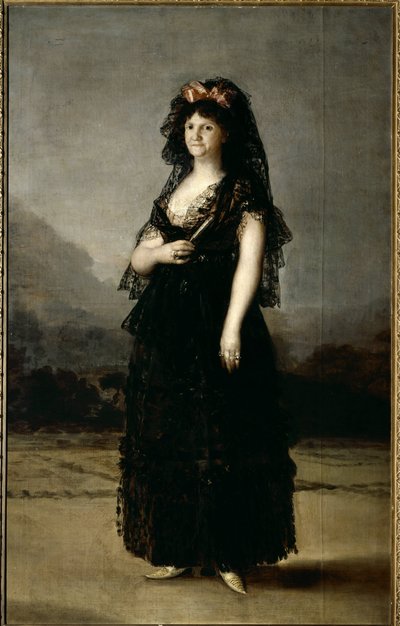 Ritratto della regina Maria Luisa con mantiglia da Francisco de Goya