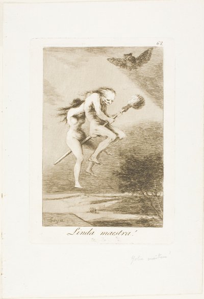Bella insegnante!, tavola 68 da Los Caprichos da Francisco Jose de Goya y Lucientes