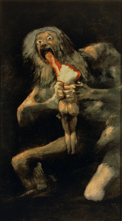 Saturno che divora uno dei suoi figli da Francisco de Goya