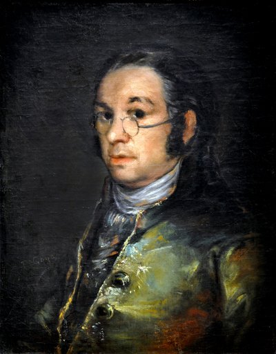 Autoritratto con occhiali, intorno al 1800 da Francisco Jose de Goya y Lucientes