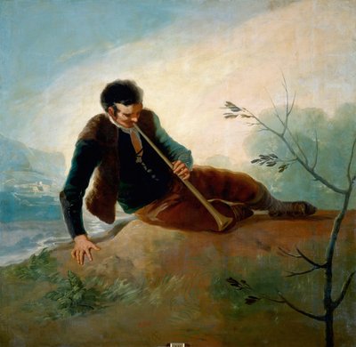 Pastore che Suona un Flauto da Francisco de Goya