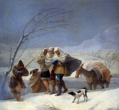 Tempesta di neve o Inverno da Francisco de Goya