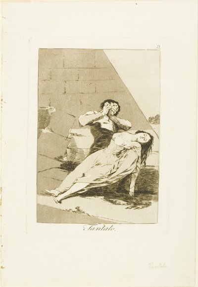 Tantalo, tavola 9 da Los Caprichos da Francisco Jose de Goya y Lucientes