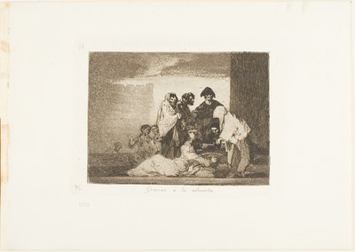 Grazie al miglio, tavola 51 da I disastri della guerra da Francisco Jose de Goya y Lucientes