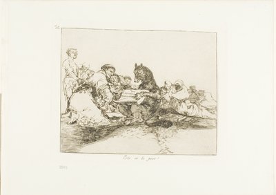 Questo è il peggio!, tavola 74 da I disastri della guerra da Francisco Jose de Goya y Lucientes