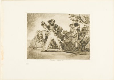 È dura!, tavola 31 da I disastri della guerra da Francisco Jose de Goya y Lucientes
