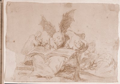 I disastri della guerra: Contro il bene comune (disegno preparatorio) da Francisco de Goya