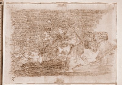 I disastri della guerra: Anche questo (disegno preparatorio) da Francisco de Goya