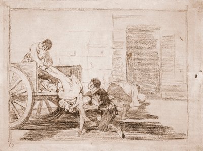 I disastri della guerra: Carichi per il cimitero da Francisco de Goya