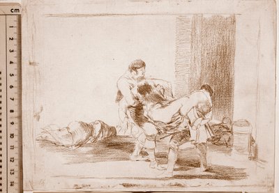 I disastri della guerra: Nel cimitero (disegno preparatorio) da Francisco de Goya