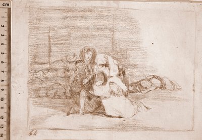 I disastri della guerra: Non arrivano in tempo da Francisco de Goya