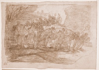 I disastri della guerra: Non conoscono la strada da Francisco de Goya