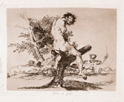 I disastri della guerra: Questo è peggio (incisione) da Francisco de Goya