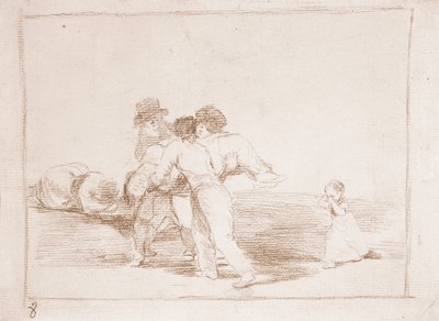 I disastri della guerra: Madre infelice (disegno preparatorio) da Francisco de Goya