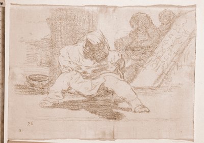 I disastri della guerra: Che follia! (disegno preparatorio) da Francisco de Goya