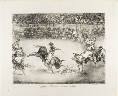 Il famoso americano, Mariano Ceballos, da I tori di Bordeaux da Francisco Jose de Goya y Lucientes