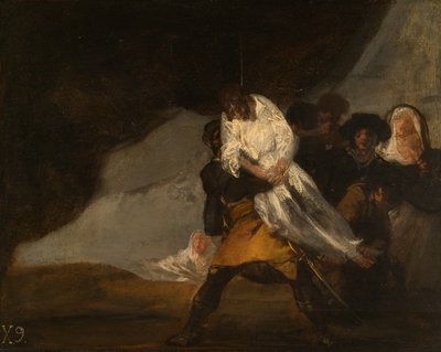 Il monaco impiccato da Francisco Jose de Goya y Lucientes