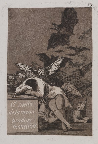 Il sonno della ragione genera mostri da Francisco de Goya
