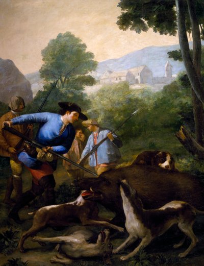 La caccia al cinghiale da Francisco Jose de Goya y Lucientes