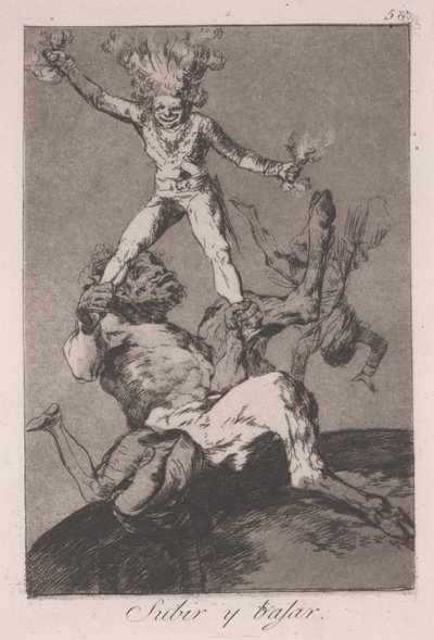 Salire e Scendere (Subir y Bajar) da Francisco de Goya
